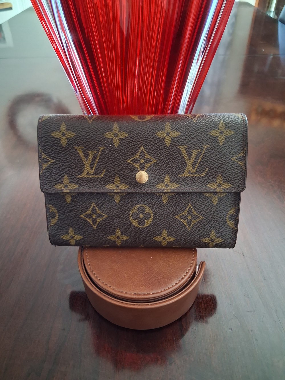 Louis Vuitton Vintage Porte Trésor International Monogram Trifold Long Wallet